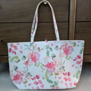Indigo Floral Tote